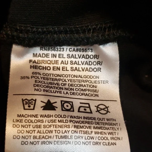 Nike Women's "The Nike Tee" Black with White Print, XS - Picture 3 of 5